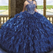 Изысканный Vestido Robe De мяч Сладкие 16 платье для выпускного вечера Scoop Многоуровневое vestido de 15 Anos; сезон лето; обувь на заказ; Vestidos Quinceaneras платья