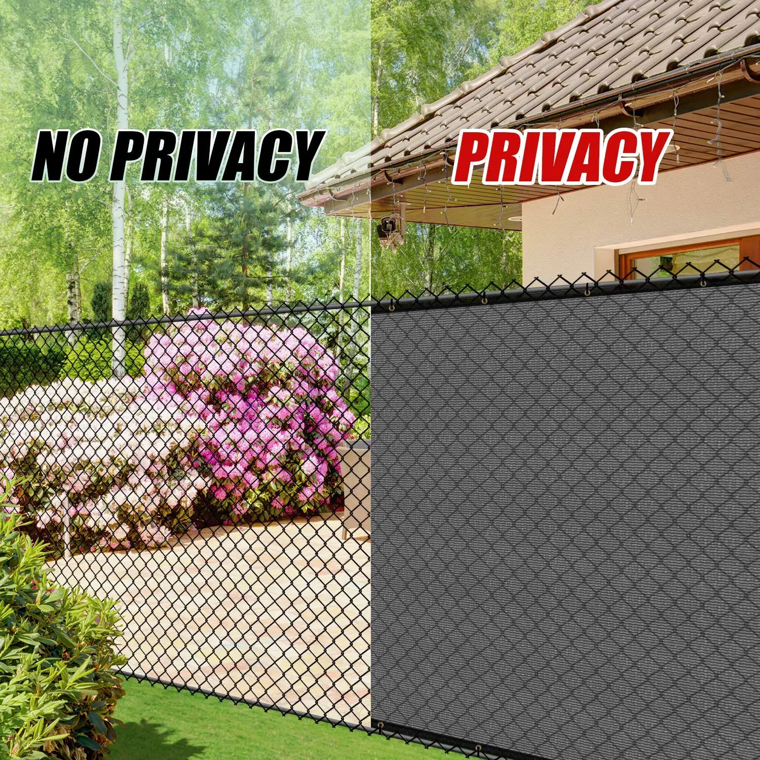 Privacy Screen Fence Heavy Duty Outdoor Backyard Fencing Windscreen Shade Cover Mesh for Pool Garden Yard Construction Site