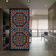 Матовая оконная крышка на заказ размер пленка Личная защита статическая Clilng тонировка-пленка витражный узор прочный 60 см x 100 см