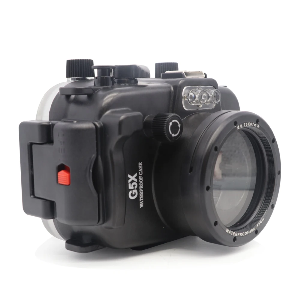 Seafrogs 방수 수중 하우징 카메라 다이빙 케이스, 캐논 G5X G7X G9X G7X Mark II G7X Mark III WP-DC54 G7X-2