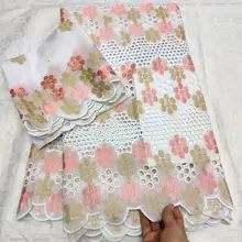 Швейцарская вуаль кружева в швейцарском стиле высокого качества африканская ткань нигерийские кружевные ткани gele головные уборы хлопок кружевные материалы 7 ярдов