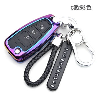 

3 Button Zinc alloy Car Remote Key Fob Shell Cover Case For Ford Ranger C-Max S-Max Focus Galaxy Mondeo Transit Tourneo Custom