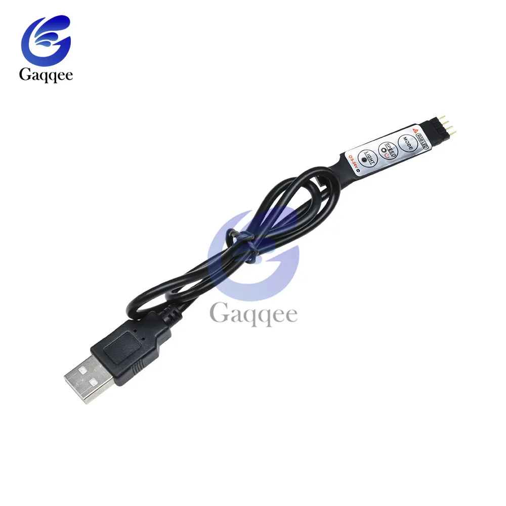 USB СВЕТОДИОДНЫЙ светильник s 5 12 24 V Вольт RGB USB IR RF пульт дистанционного управления 5V 12V 24 V USB светодиодный светильник 3 17 24 ключ дистанционного управления беспроводной - Цвет: 3 Key Controller