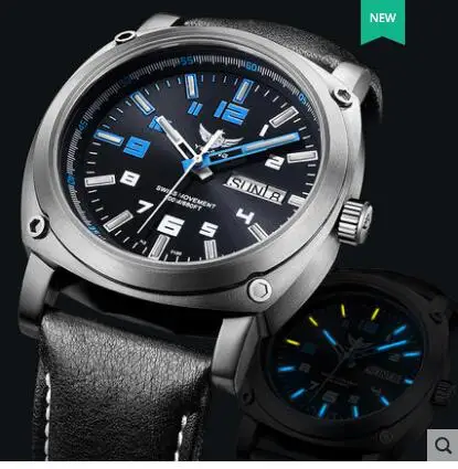 Yelang Мужские автоматические часы Tritium светильник T100 титановый чехол Switzerland Move Men t