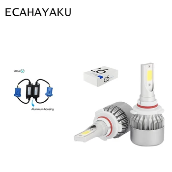 

ECAHAYAKU Car Led Headlights kit + CANBus Decoder H1 H3 H7 H11 H4 H13 9004 HB3 9006 9007 880 6000K LED Car Bulbs Fog Lamp bulbs