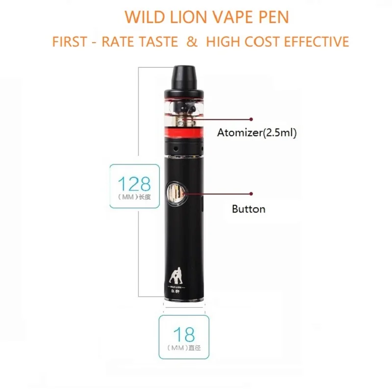 Мини 80 Вт электронные сигареты Vape ручка 18 мм 2 5 мл Танк 1300 мА/ч собран в батарея 0.3ohm