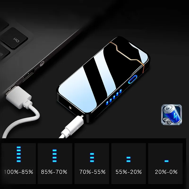Новинка 2020 Электронная дуговая Зажигалка зажигания с USB металлическая