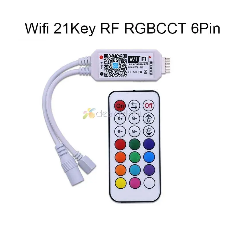 Magic Home Bluetooth WiFi светодиодный контроллер IR RF 5 в 12 В 24 В для WS2811 WS2812B SK6812 одноцветная RGB RGBW RGBCCT Светодиодная лента