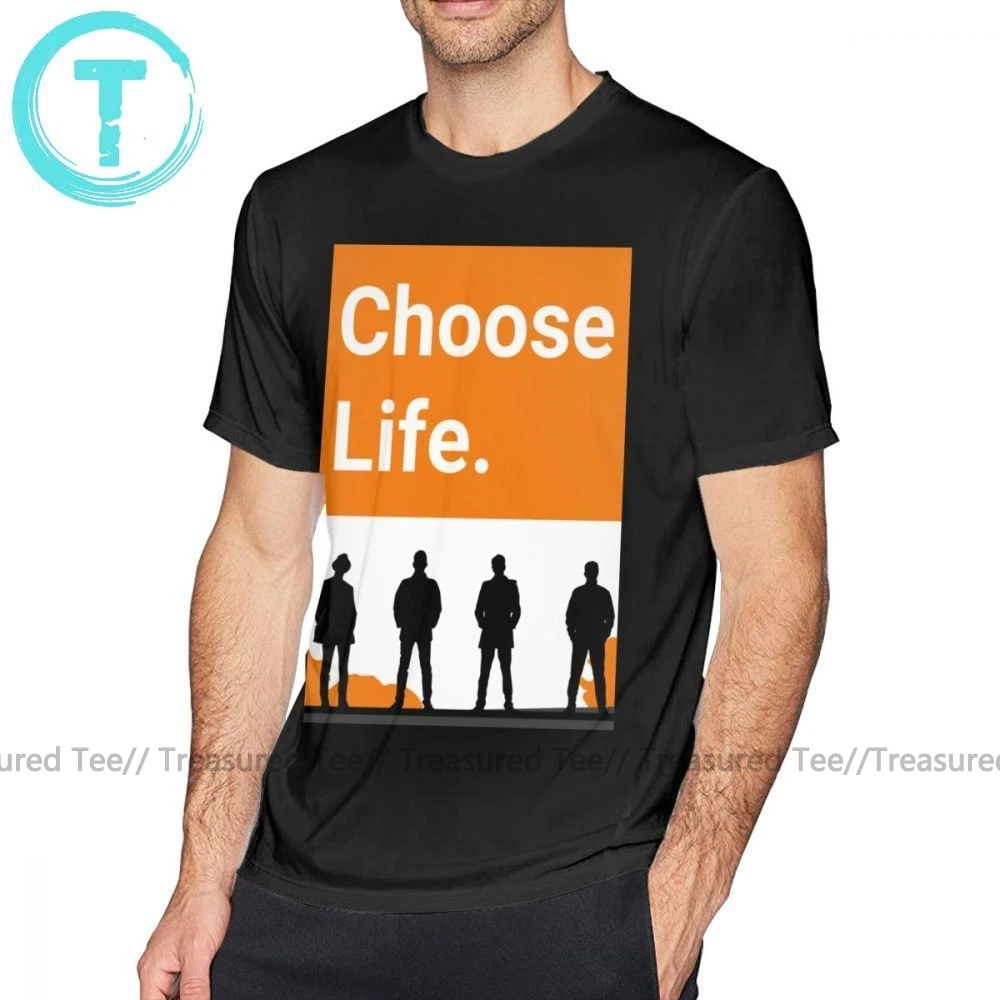 Тренировочная футболка Chose Life футболка уличная Мужская футболка с коротким рукавом графическая негабаритная 100 хлопковая Милая футболка