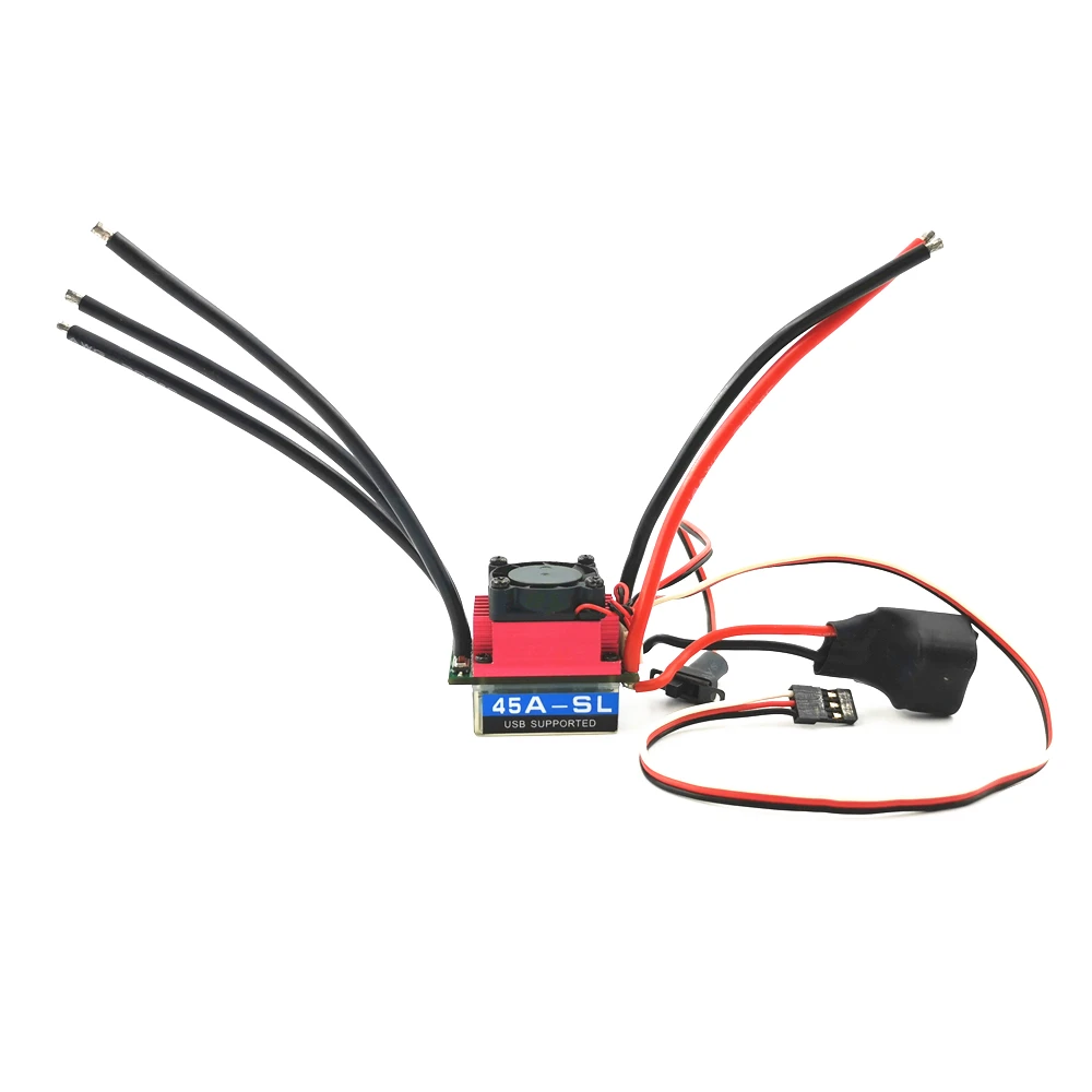 

45A бесщеточный сенсорный ESC 2S-3S водонепроницаемый ESC для радиоуправляемых игрушек