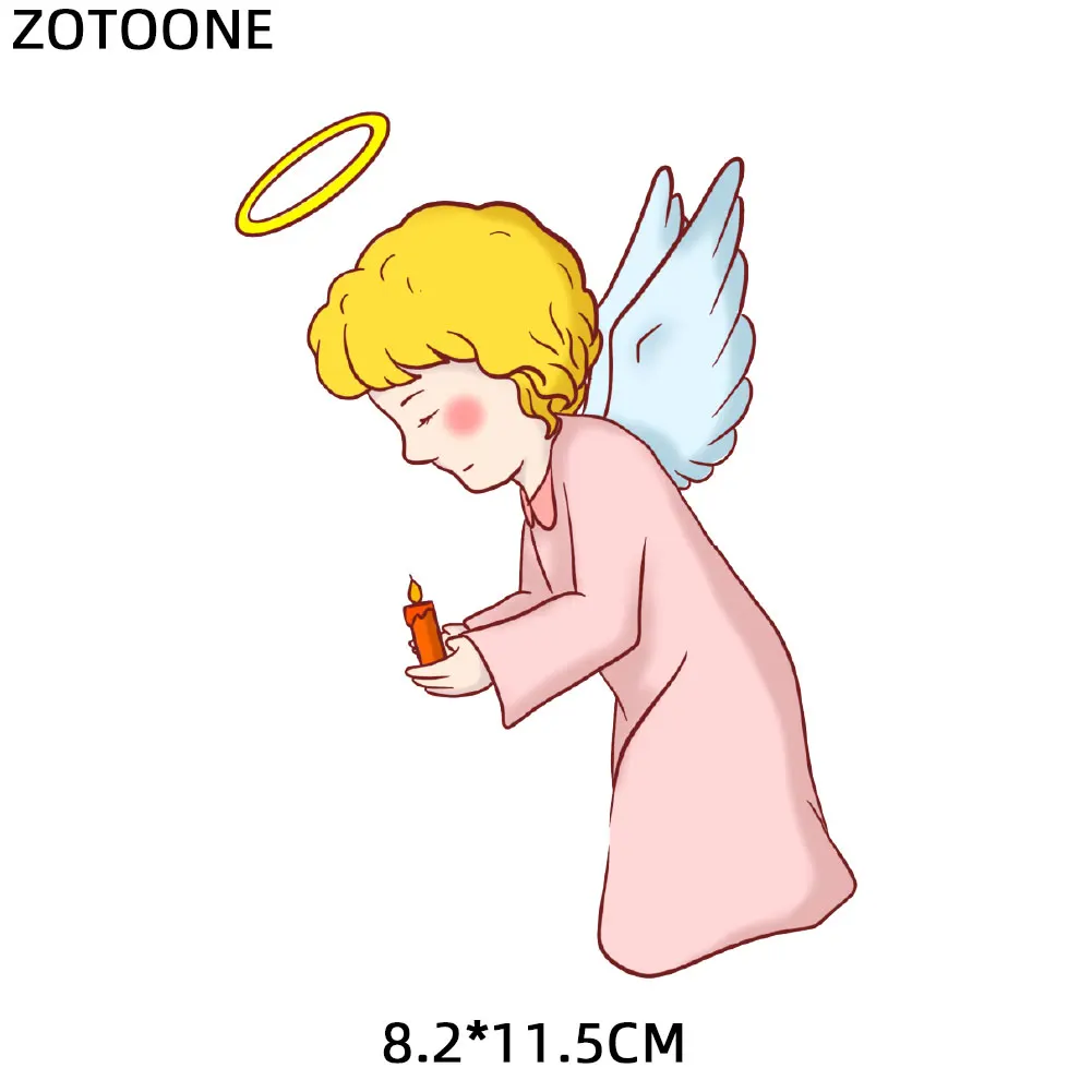 ZOTOONE Железный На милый мультфильм Ангел патч передачи для одежды Аппликации DIY футболка тепло передачи аппликации стикер E