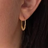 20MM Hoop Earrings 14K Gold Filled Gold Beads Earrings Minimalism  Gold Jewelry Brincos Pendientes Boho Earrings 6