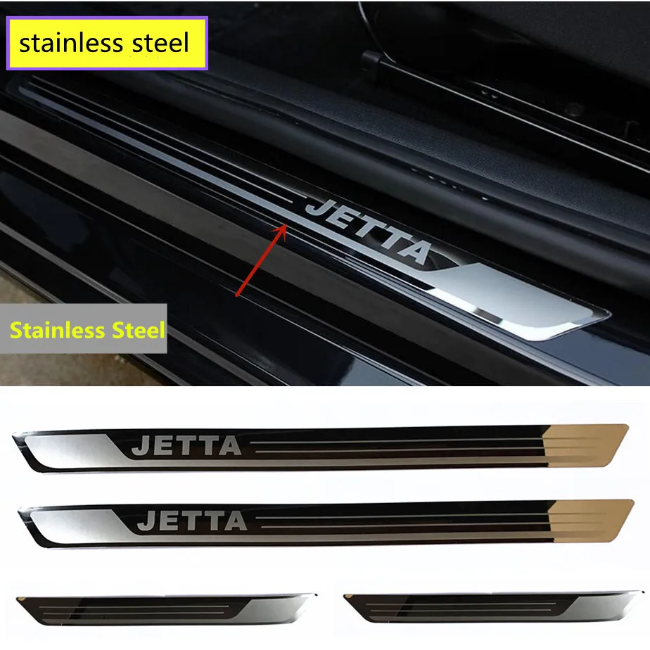 Высококачественная пороговая планка из нержавеющей стали для Volkswagen Jetta 2013-2019