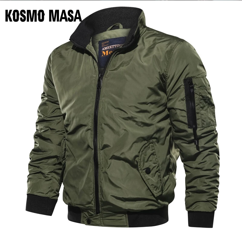 KOSMO MASA, хлопковая куртка-бомбер, Мужская ветровка, Военный стиль, весна-осень, повседневные мужские пальто и куртки для мужчин, MJ0088