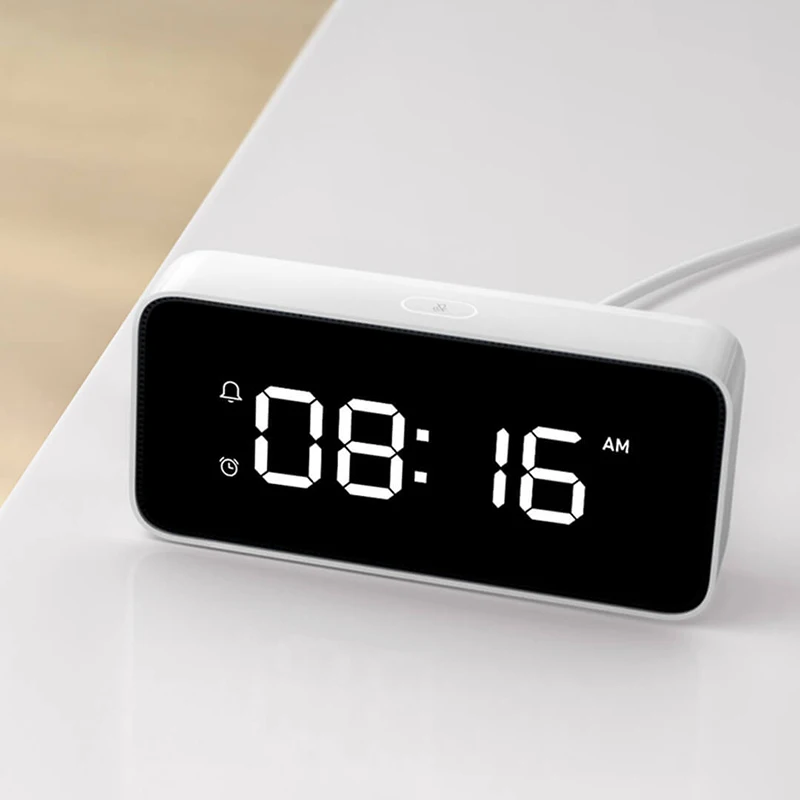 Xiao mi смарт-будильник голосовые вещательные часы ABS настольные часы Dersktop автоматическая калибровка mi домашнее приложение