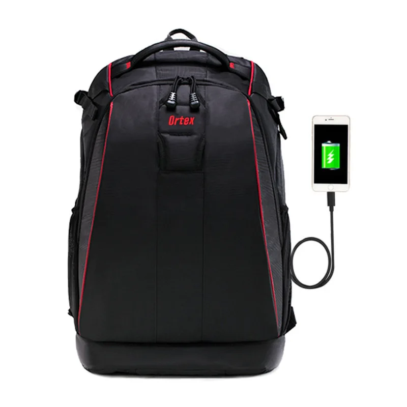 

Waterproof Functional DSLR Backpack Camera Video Bag w/ Rain Cover SLR Tripod Case PE Padded for Photographer Canon Nikon