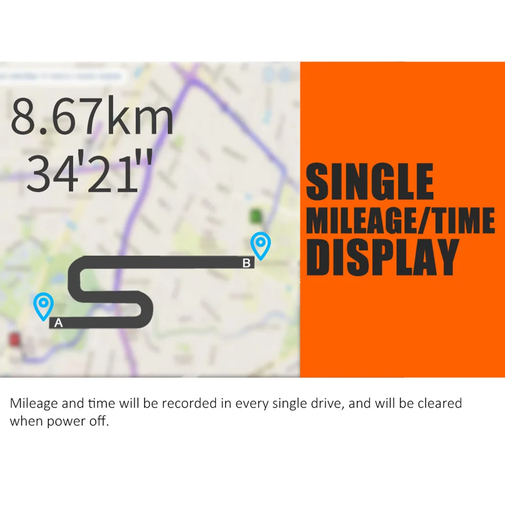 Универсальный Дисплей gps HUD большой Экран пройденное расстояние в милях Скорость метр 12V~ 36V 150*80*18 мм