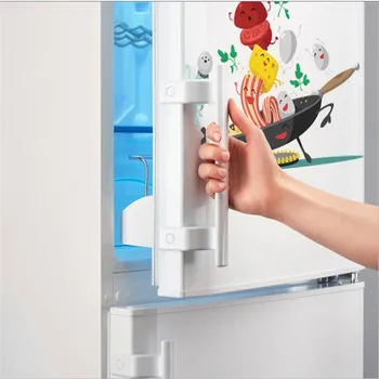 1PCS Joyful Pan Wall Stickers Kitchen Refrigerator Cabinet Waterproof Pvc Art Decal Mural Home Decoration DIY4530CM