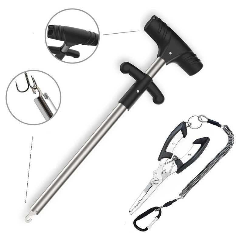 Antiruggine Alluminio Gancio di Pesca Remover Extractor E in Acciaio Inox Pinze di Pesca con Il Fodero di Nylon Kit