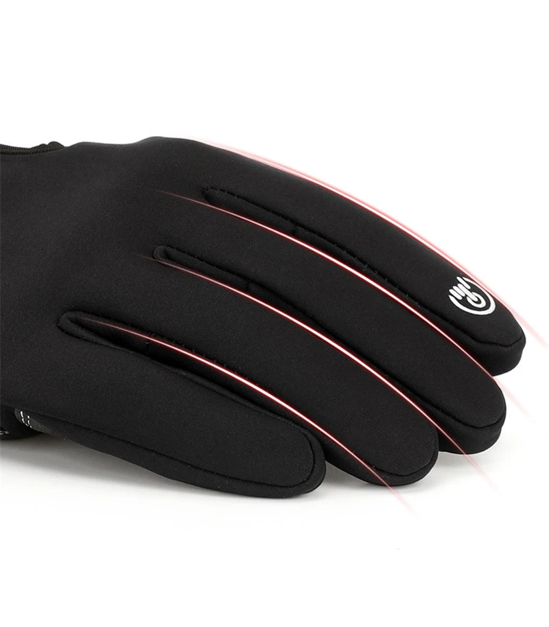 S-XXL, ветрозащитные, противоскользящие, морозостойкие, унисекс, водонепроницаемые, зимние перчатки, пушистые, теплые, для сенсорного экрана, для холодной погоды, велосипедные перчатки