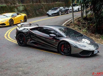 

Z-ART for Lamborghini Huracan carbon fiber rear wing carbon fiber rear spoiler for Lamboghini LP610 LP580 rear deck lid + wing