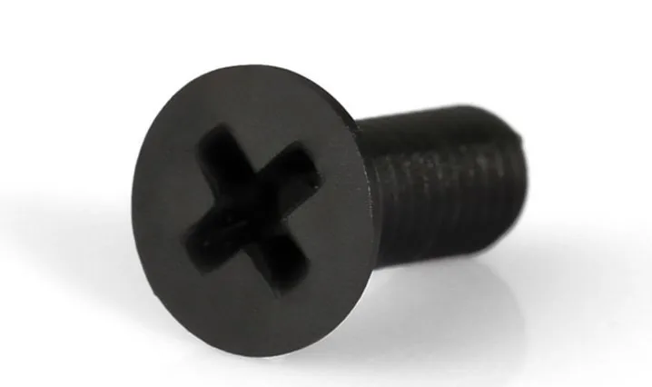 1000 шт. M4* 10 m4x10 черный крест плоский пластиковый винт с нейлоновой изоляцией винт с потайной головкой поперечный болт винт