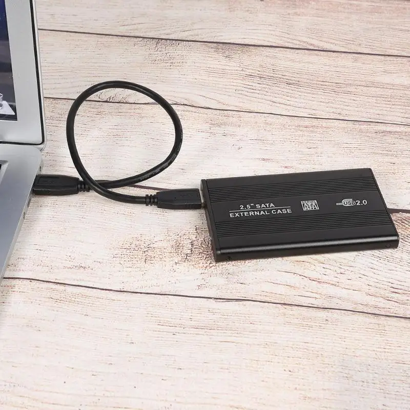 2," USB2.0 SATA жесткий диск Корпус алюминиевый сплав HDD коробка 480 Мбит внешний жесткий диск Корпус для ноутбука 2,5 дюймов HDD SDD чехол