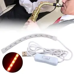 Musical Instruments Saxophone USB LED Leak Detection Light Tester Lamp Woodwind Repair Tool Sax Detection Light