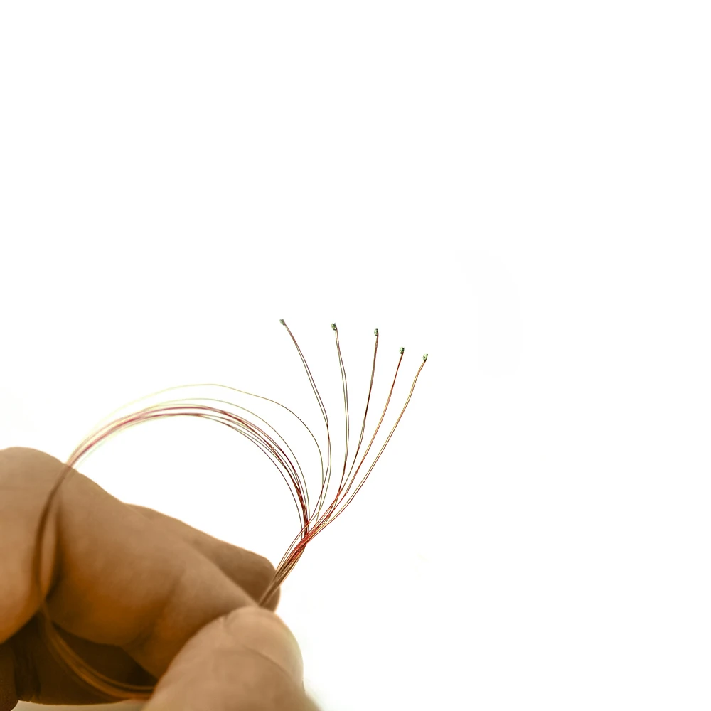 0.1mm Wired Chip Led SMD 0201/0402 3V Led Lamp Models Train Pre-soldered Micro Litz