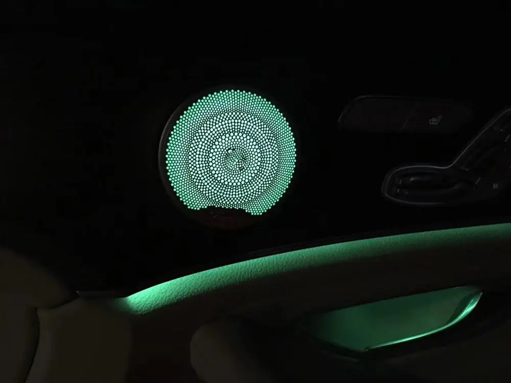 Автомобильный аудио динамик крышка двери громкий динамик крышка лампа для Mercedes C Класс W205 C200 C300 C250 светодиодный светильник