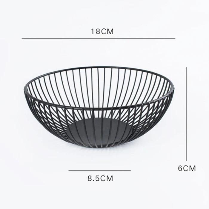 Fruit Holder Vegetable Basket Iron Wire Candy Biscuit Bowls Tray Kitchen Food Storage P7Ding