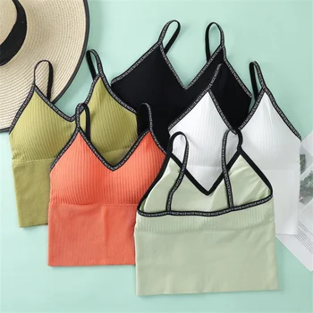 

Sexy Girls Bra Seamless Push-up Bralette Letters Straps Beauty Back Underwear Lenceria Wiereless Lingerie нижнее белье женское