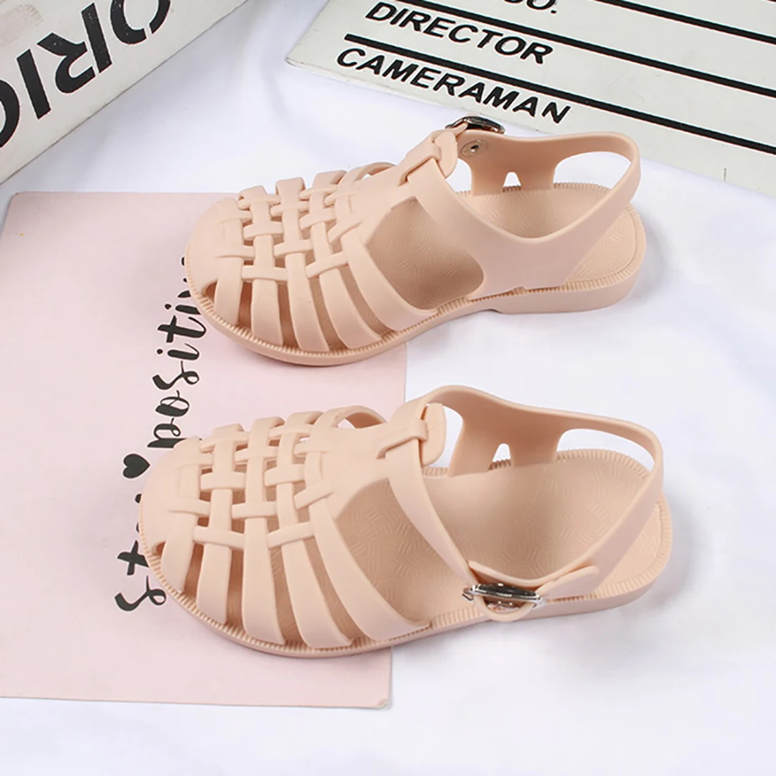 bata children's sandals Summer Boys Casual Roman Slippers Children Sandals Baby Girls Toddler Soft Non-slip Princess Shoes Kids Candy Jelly Beach Shoes children's sandals