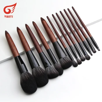 

12pcs Wood Makeup Brushes Set Professional Foundation Blush Concealer Eyeshadow Eyeborw Eye Blender Lip Brush Make Up Kit
