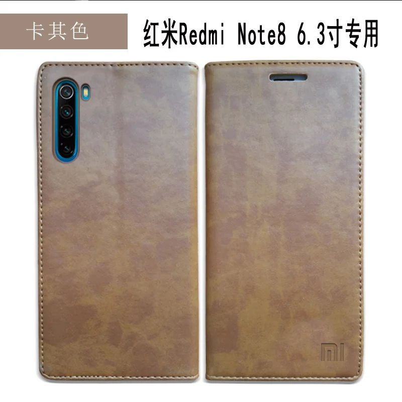 Для Xiaomi Redmi Note 8 Pro Чехол для телефона чехол из натуральной кожи Защитная сумка для телефона флип-чехол для Xiaomi Redmi Note 8 чехол s