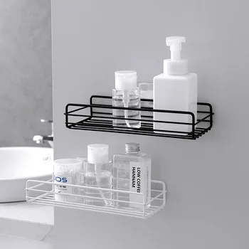 

Iron Storage Rack Wall Mounted Storage Shelf for Bathroom Storage Organizer Kitchen Home Decoration