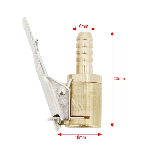 1 Pcs Car Auto Brass 6mm 8mm Tyre Wheel Tire Air Chuck Inflator Pump