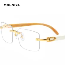 Квадратные черные роговые очки для близорукости для мужчин и женщин, бескаркасные компьютерные очки, пружинные шарнирные оптические очки, рамка