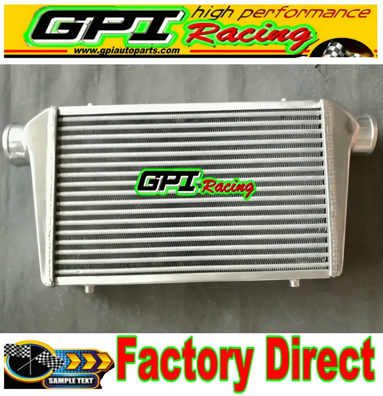 FMIC Universal Aluminum Intercooler for 450X300X76mm 3&quot In/Outlet 76mm Tube&ampFin | Автомобили и мотоциклы
