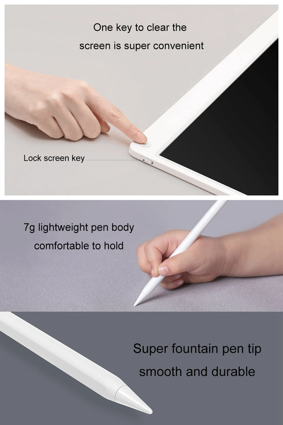 Xiaomi Mijia Smart Writing Board Drawing Writing Table LCD Screen Digital Graphic Tablets Early Education Toys With Magnet Pen