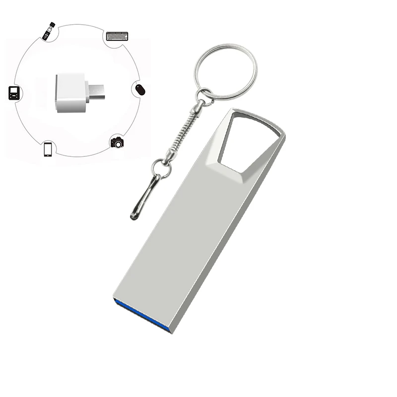 Micro usb флеш-накопитель 64 ГБ флэш-накопитель 16 флэш-память металлическая ручка для
