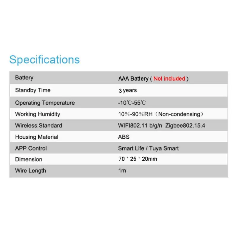 Tuya Zigbee – alarme de fuite d'eau, capteur de fuite d'eau, détecteur, alerte de débordement, système d'alarme de sécurité, fonctionne avec Zigbee Gateway