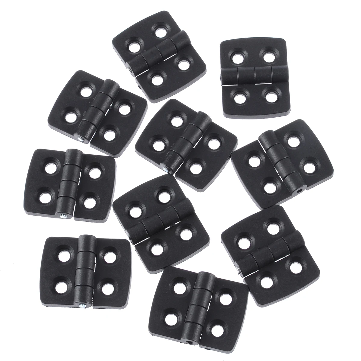 10pcs Black Plastic Butt Hinges Bearing Butt Hinge Drawer Wardrobe Cabinet Hinges Furniture Fittings Hardware Tools 30x40mm