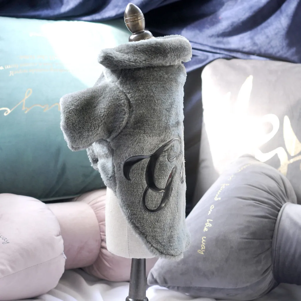 Зимняя Теплая Одежда для собак, мягкая кашемировая плюшевая толстовка с капюшоном для маленьких собак, чихуахуа, мопса, свитер, одежда для щенков, пальто, куртка