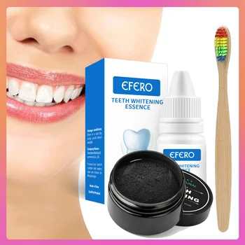 

Teeth Whitening Essence Charcoal Powder Remove Plaque Stain Cleaning Serum Bleaching Teeth Whitening Serum Oral Care Dental Tool