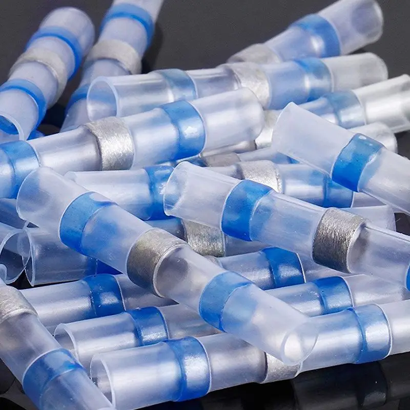 25x термоусадочная Водонепроницаемая Уплотнительная Прокладка Разъем для кабеля 1,5-2,5 мм2(синий