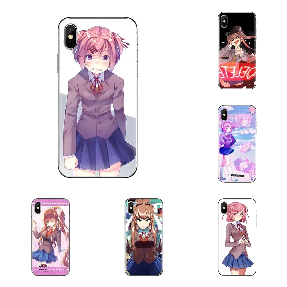 

For Huawei G7 G8 P7 P8 P9 Lite Honor 4C 5X 5C 6X Mate 7 8 9 Y3 Y5 Y6 II 2 Pro 2017 viedo game Doki Doki Literature Club TPU Case