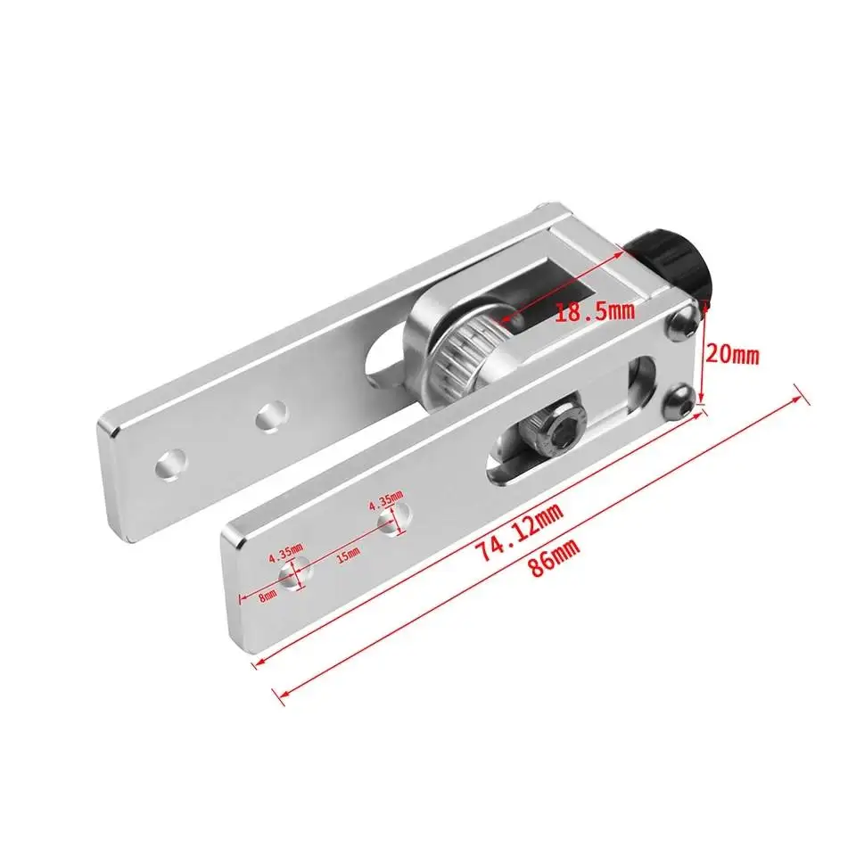 Tensor para Creality Peças de Impressora Eixo V-slot y Correia Dentada Estiramento Endireitar Ender 3 Cr-10 10s Tronxy 3d 2020 x 2040 4 correia dentada estiramento endireitar tensor para creality