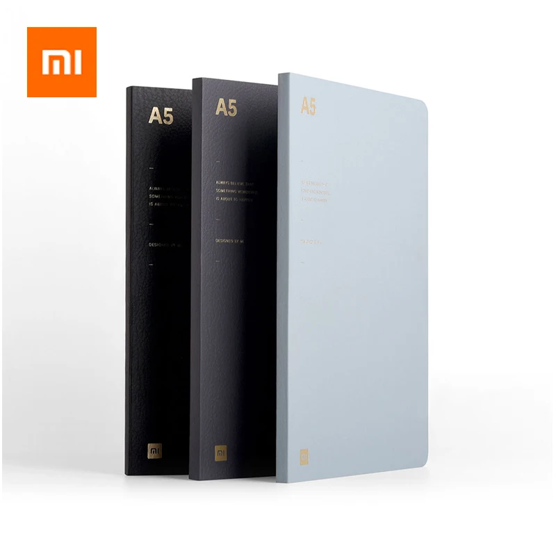 Простой блокнот Xiaomi A5 бумажный с квадратной/горизонтальной линией/точечной