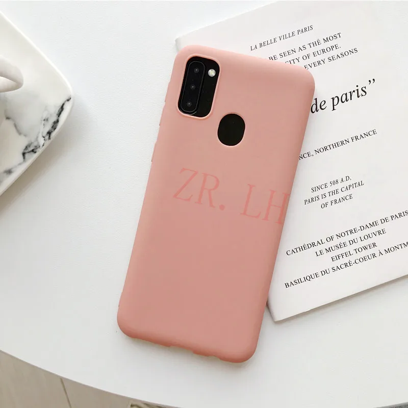 Силиконовый чехол для samsung Galaxy M30S M10 M20 A10S A20E A20RE тапочки однотонного яркого A50 M20 A7 обратите внимание; размеры 9 и 10 S8 S9 S10 плюс Чехол s крышка - Цвет: Mei red